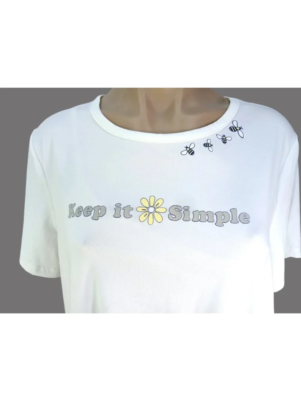 Life Is Good Womens Pajamas Simple T Shirt Pants Size L Graphic Striped Comfy